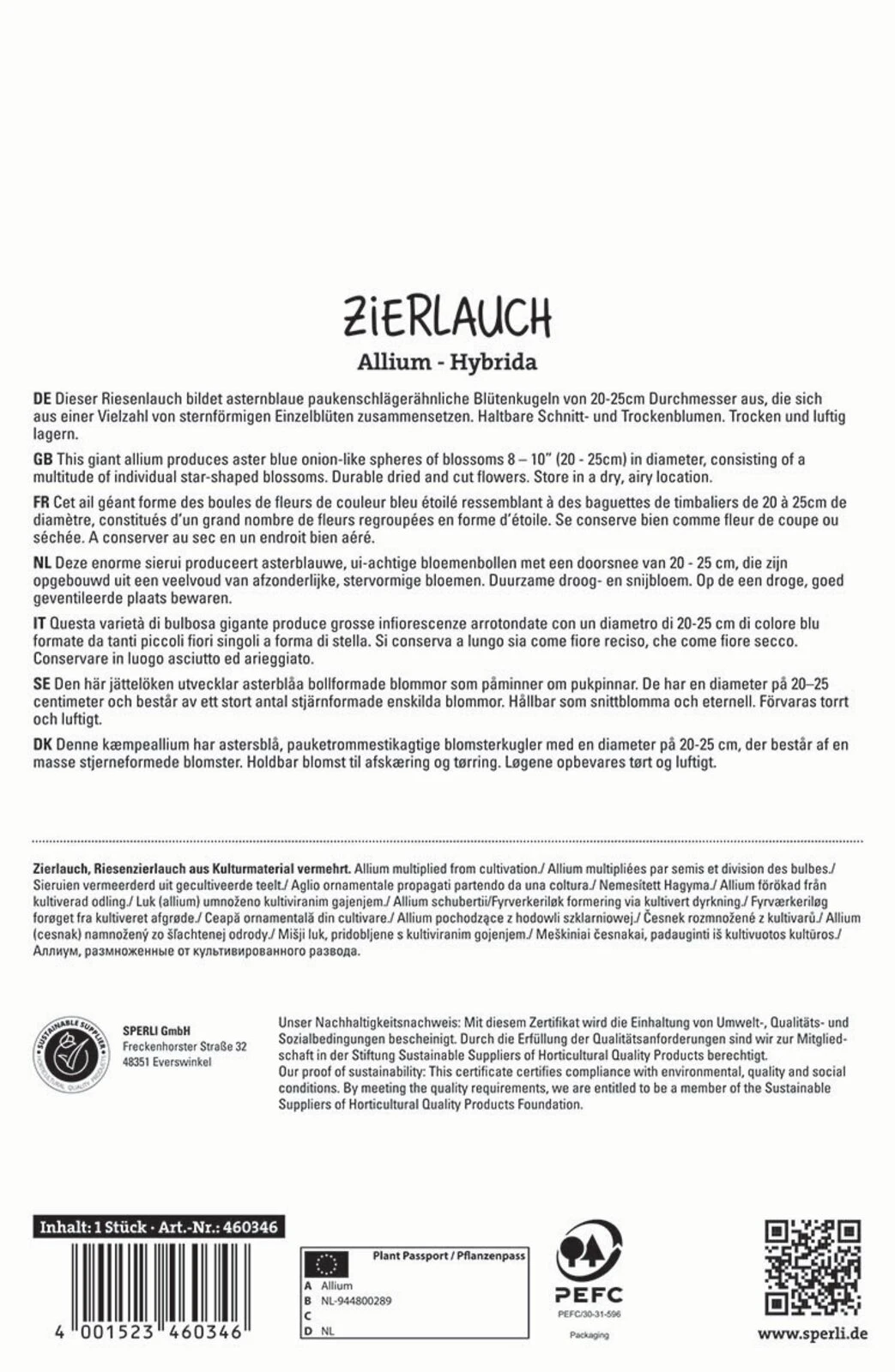 Zierlauch Globemaster (1 Stück) | Zierlauchzwiebeln Von Sperli 2 Zierlauch Globemaster (1 Stück) | Zierlauchzwiebeln Von Sperli – Bild 2