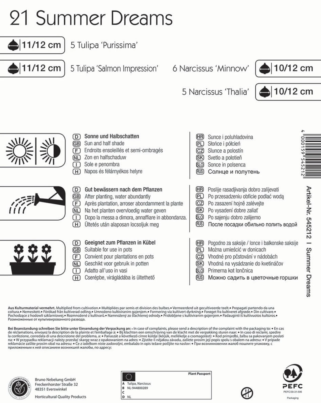 Colour Symphony Summer Dreams (21 Stück) | Blumenzwiebelmischungen Von Kiepenkerl 1 Colour Symphony Summer Dreams (21 Stück) | Blumenzwiebelmischungen Von Kiepenkerl