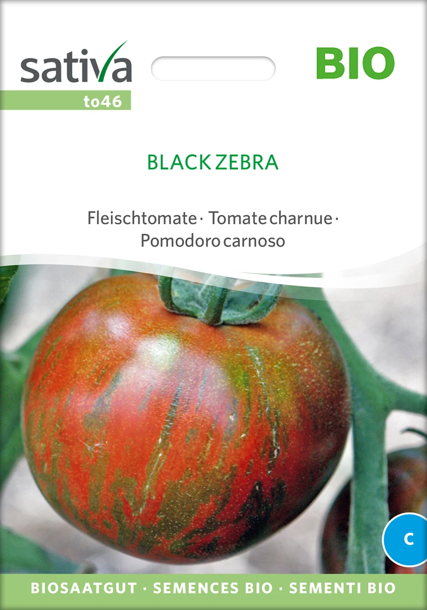 Fleischtomate Black Zebra | BIO Fleischtomatensamen Von Sativa Rheinau 1 Fleischtomate Black Zebra | BIO Fleischtomatensamen Von Sativa Rheinau