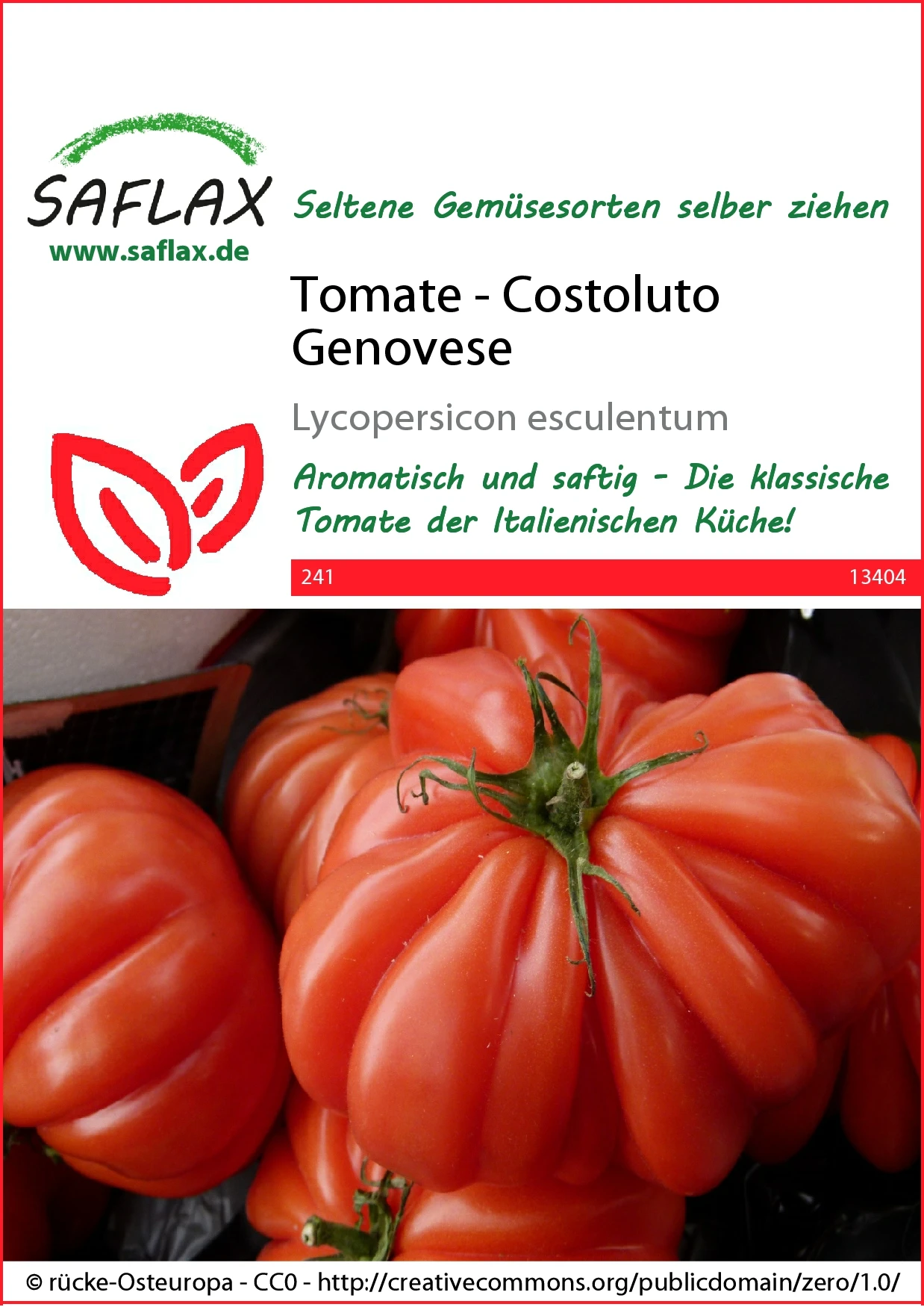 Tomate Costoluto Genovese | Tomatensamen Von Saflax 1 Tomate Costoluto Genovese | Tomatensamen Von Saflax