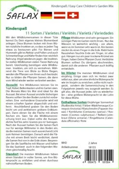 Blumenwiese Kinderspaß | Wildblumenwiese Von Saflax