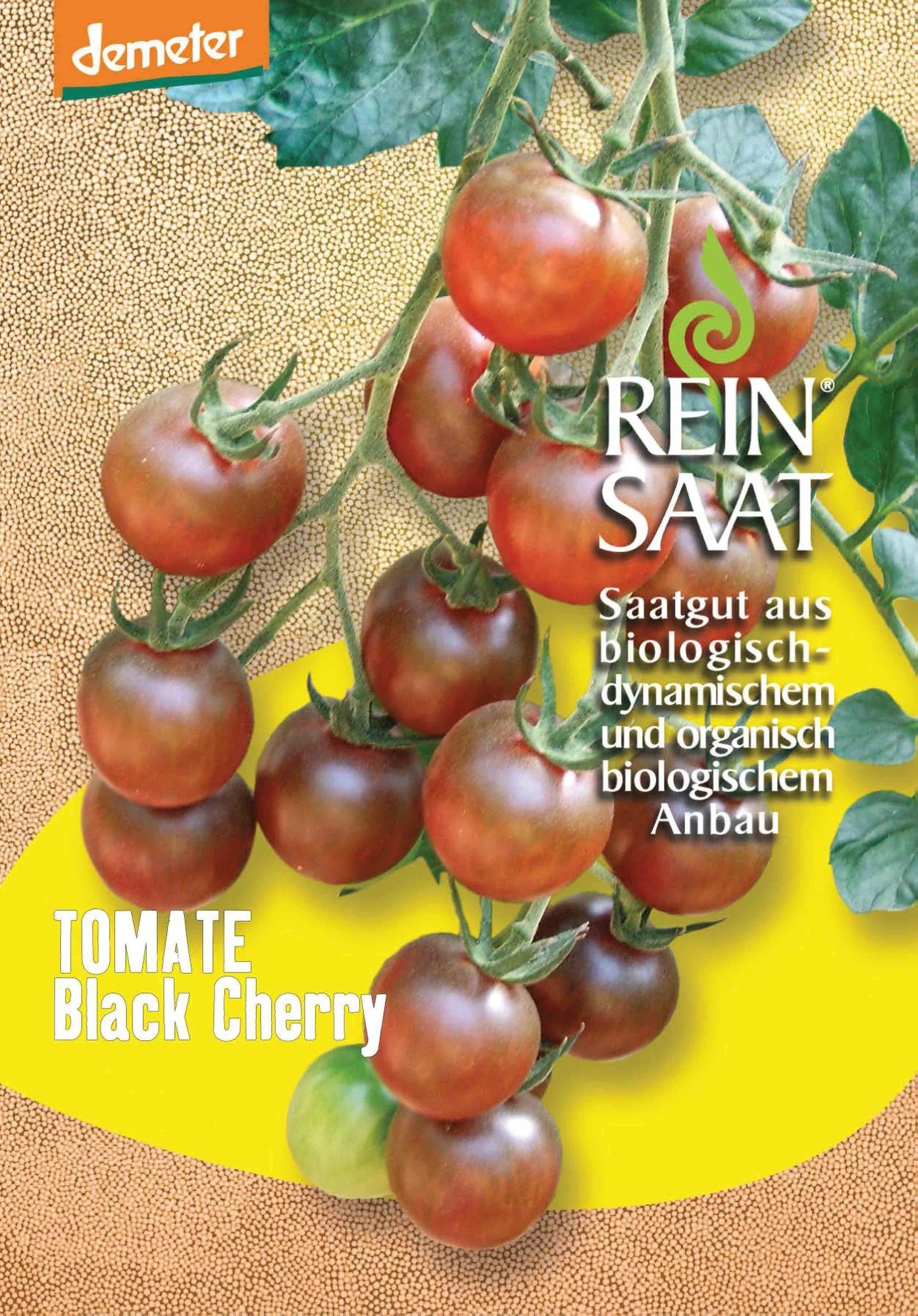 Cocktailtomate Black Cherry | BIO Kirschtomatensamen Von Reinsaat 1 Cocktailtomate Black Cherry | BIO Kirschtomatensamen Von Reinsaat