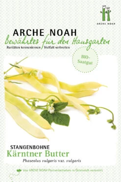 Stangenbohne Kärntner Butter | BIO Stangenbohnensamen Von Arche Noah
