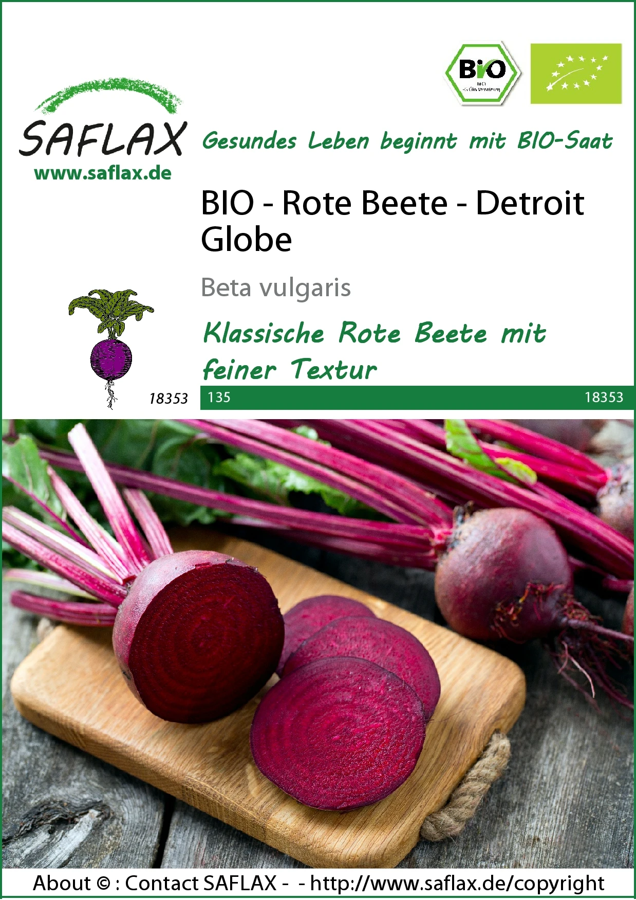 Rote Beete Detroit Globe | BIO Rote Beetesamen Von Saflax 1 Rote Beete Detroit Globe | BIO Rote Beetesamen Von Saflax