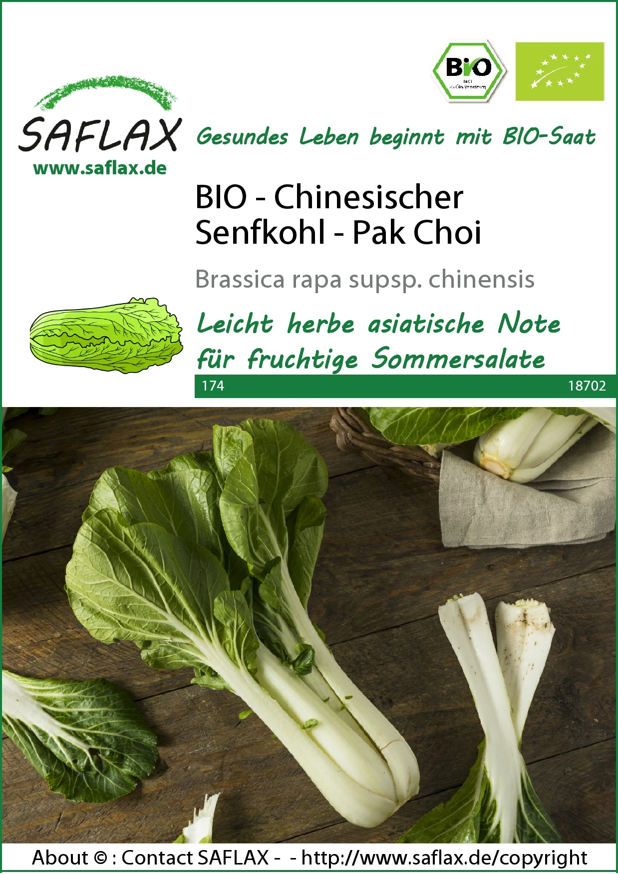 Chinesischer Senfkohl Pak Choi | Pak Choisamen Von Saflax 1 Chinesischer Senfkohl Pak Choi | Pak Choisamen Von Saflax
