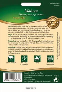 Möhre Purple Elite | Möhrensamen Von Quedlinburger