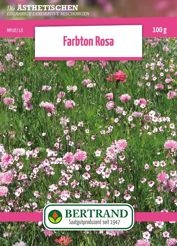 Blumenwiese Farbton Rosa (100 G) | Blumensamen Von Bertrand 1 Blumenwiese Farbton Rosa (100 G) | Blumensamen Von Bertrand