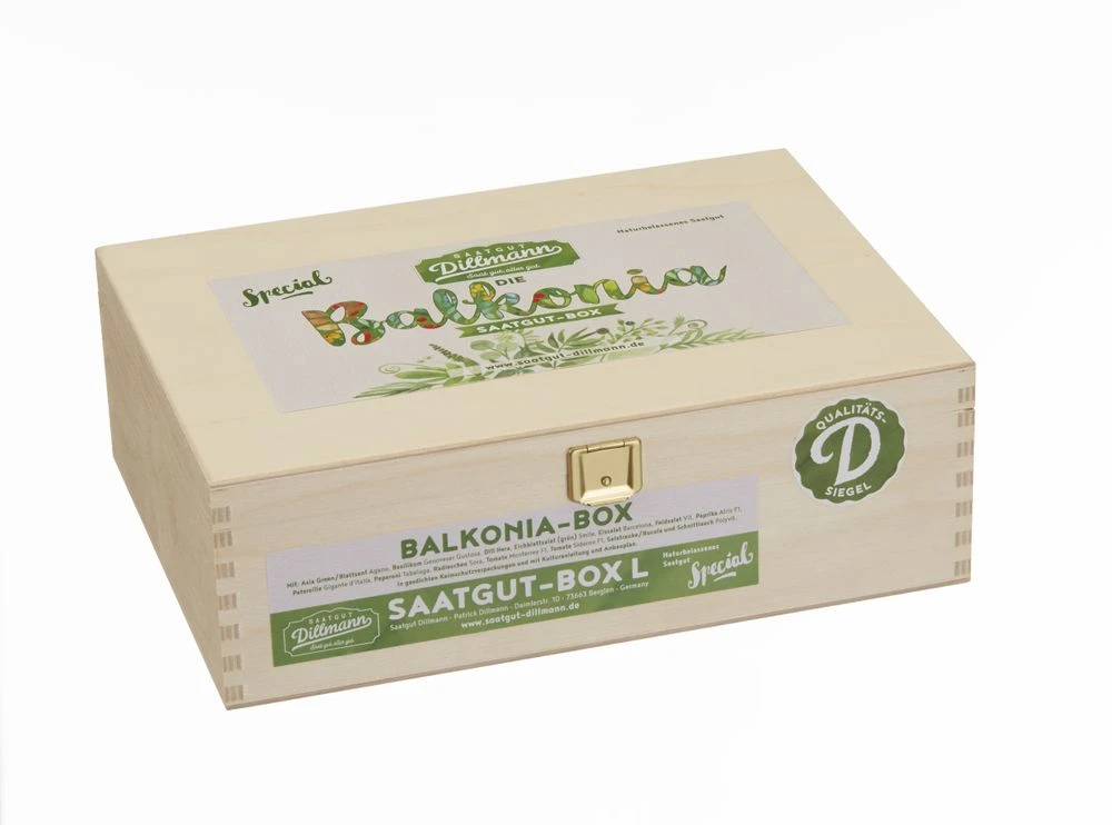Balkonia Saatgut - Box M | Gemüsesamen-Sets Von Saatgut Dillmann 1 Balkonia Saatgut - Box M | Gemüsesamen-Sets Von Saatgut Dillmann