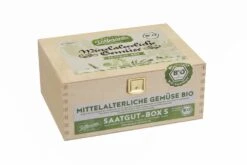 Mittelalterliche Gemüse Saatgut - Box S (Holzbox) | BIO Gemüsesamen-Sets Von Saatgut Dillmann