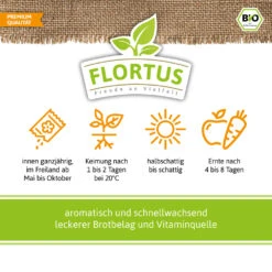 Bio-Kresse (200 G) | Bio-Kressesamen Von Flortus 8 Bio-Kresse (200 G) | Bio-Kressesamen Von Flortus -Angebote Pegasus Store 543636 Bio Kresse 200 g 3