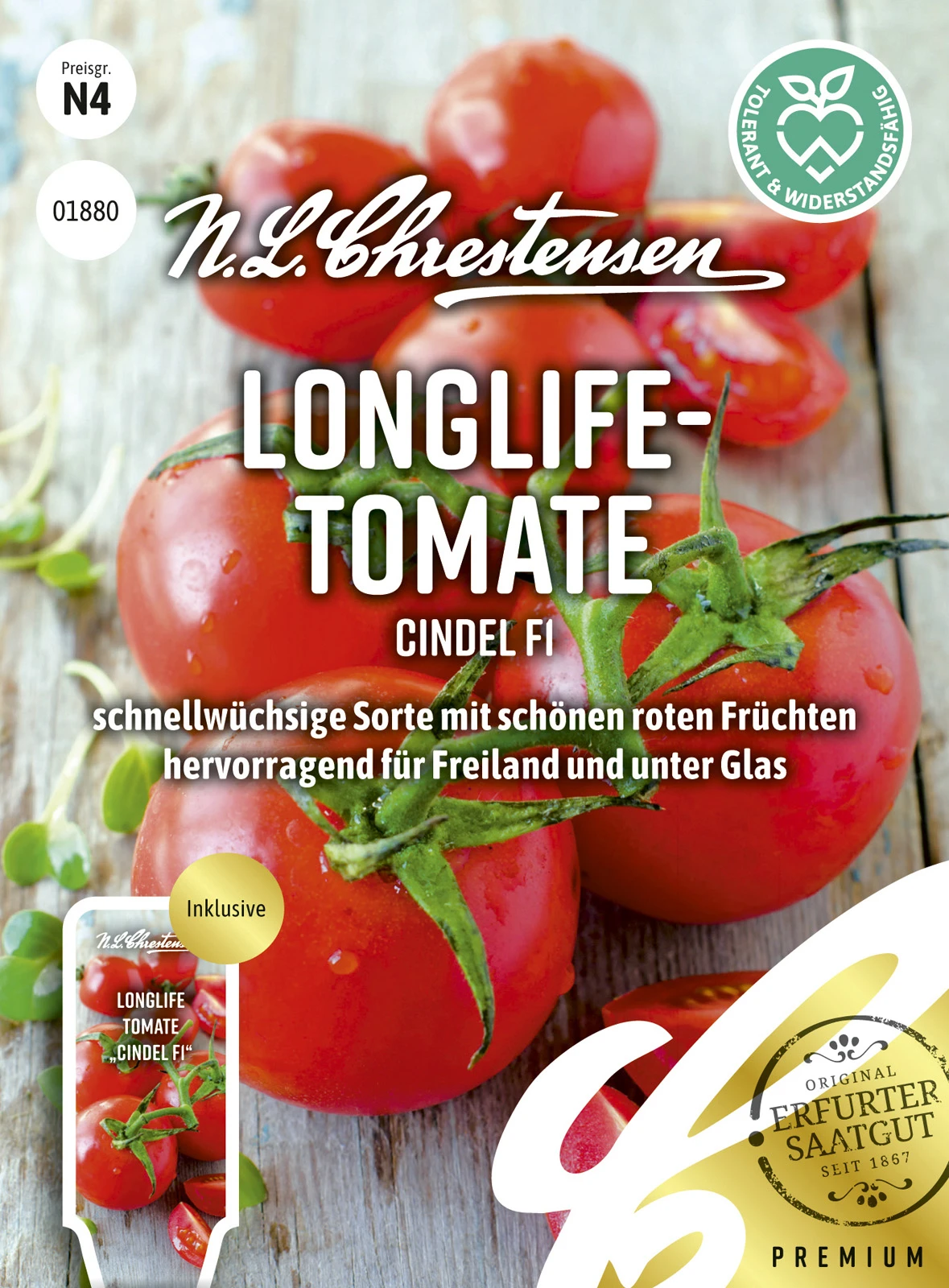 Longlife - Tomate Cindel F1 | Tomatensamen Von N.L. Chrestensen 1 Longlife - Tomate Cindel F1 | Tomatensamen Von N.L. Chrestensen