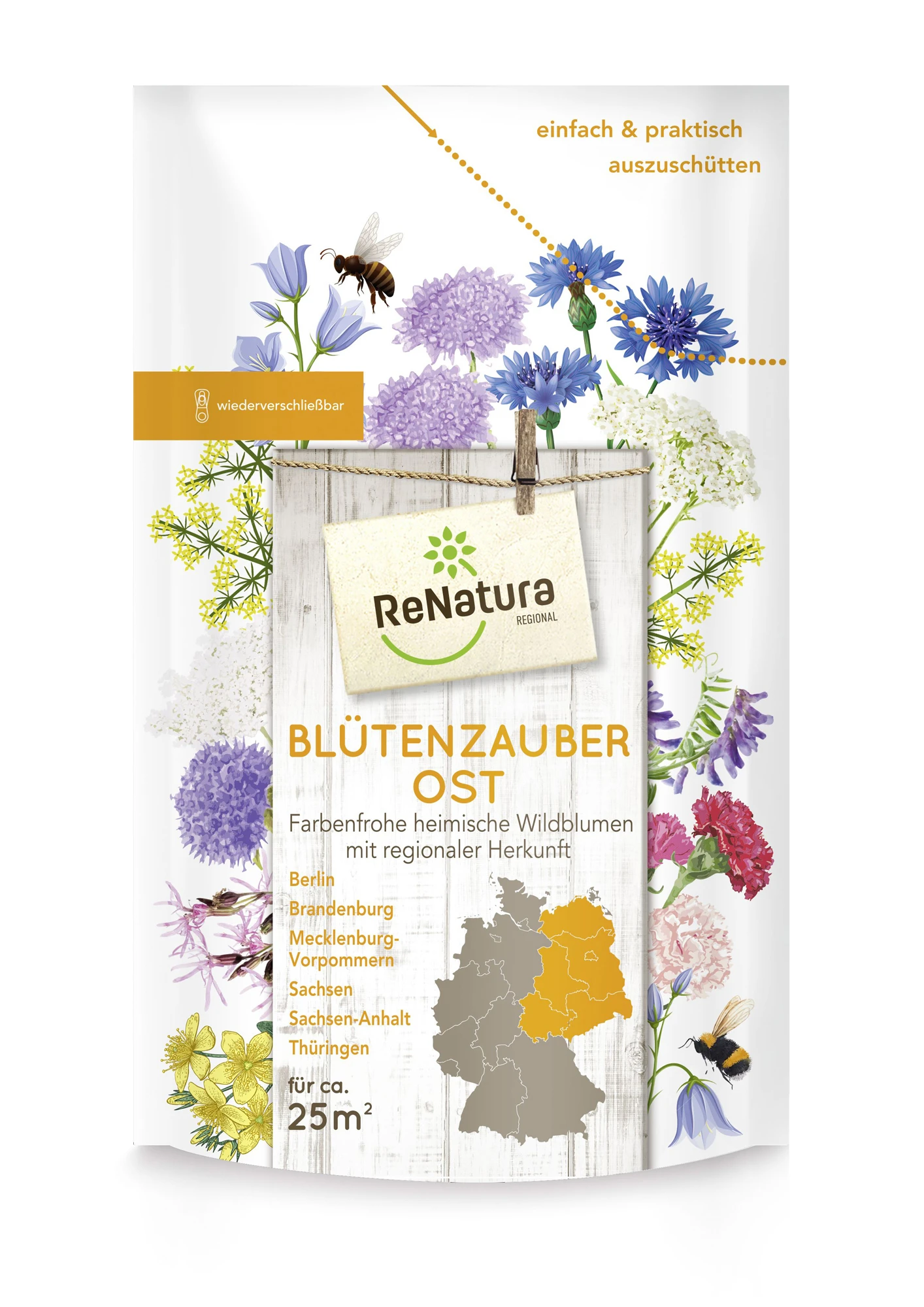 Regio Blütenzauber Ost (275 G) | Wildblumenwiese Von ReNatura 1 Regio Blütenzauber Ost (275 G) | Wildblumenwiese Von ReNatura