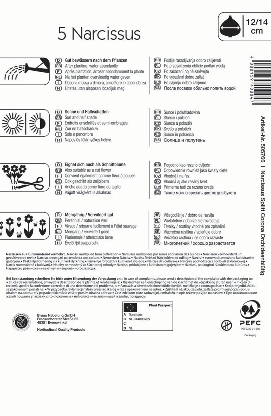 Narzissenmischung Orchideenblütige Mischung (5 Stück) | Narzissenzwiebeln Von Kiepenkerl 2 Narzissenmischung Orchideenblütige Mischung (5 Stück) | Narzissenzwiebeln Von Kiepenkerl – Bild 2