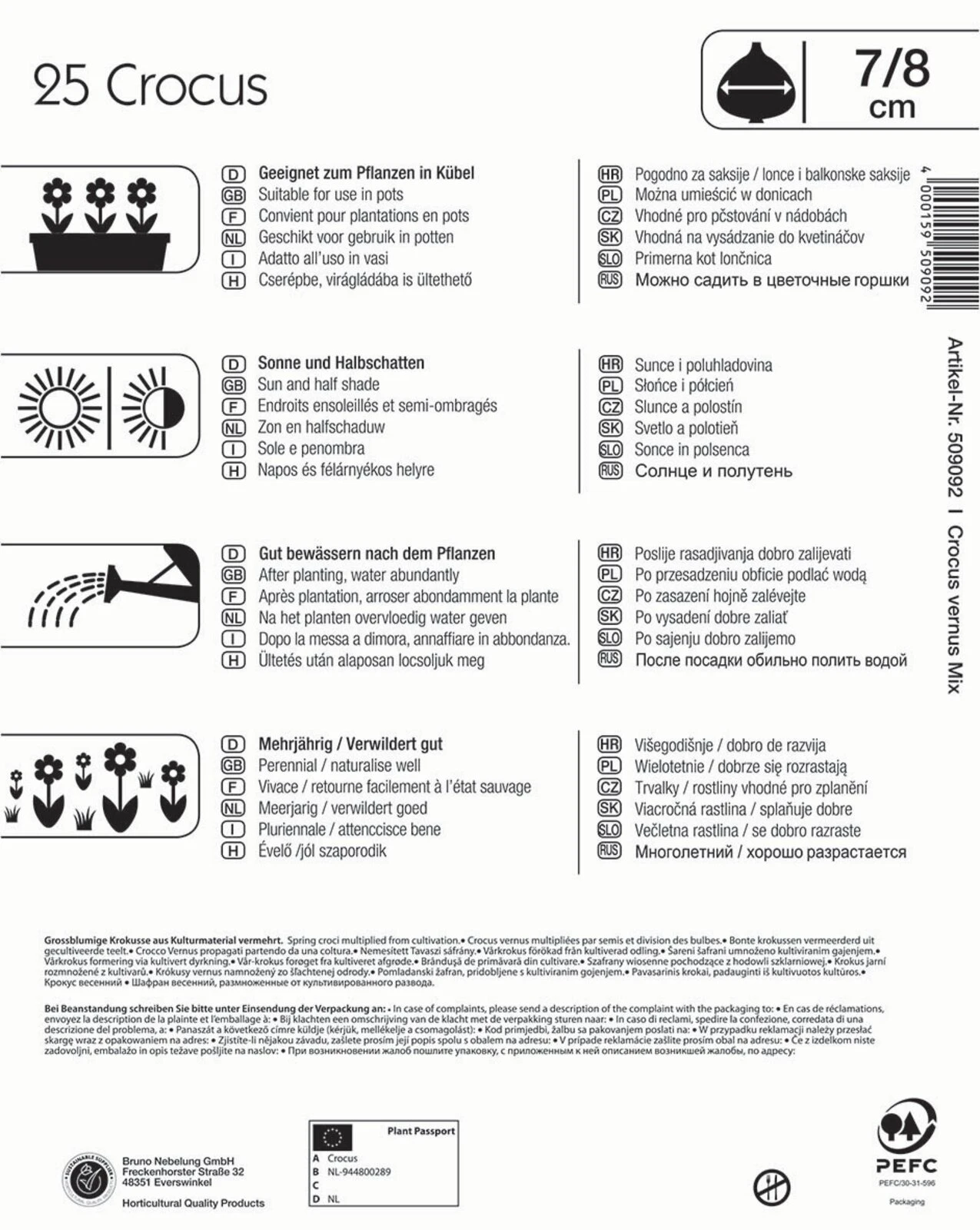 Mega-Pack Gartenkrokusmischung (25 Stück) | Krokuszwiebeln Von Kiepenkerl 2 Mega-Pack Gartenkrokusmischung (25 Stück) | Krokuszwiebeln Von Kiepenkerl – Bild 2
