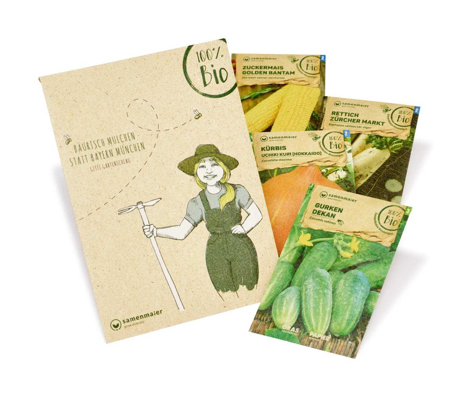 Bauerngarten Set Gitti Gartenschlau | BIO Gemüsesamen-Sets Von Samen Maier 2 Bauerngarten Set Gitti Gartenschlau | BIO Gemüsesamen-Sets Von Samen Maier – Bild 2