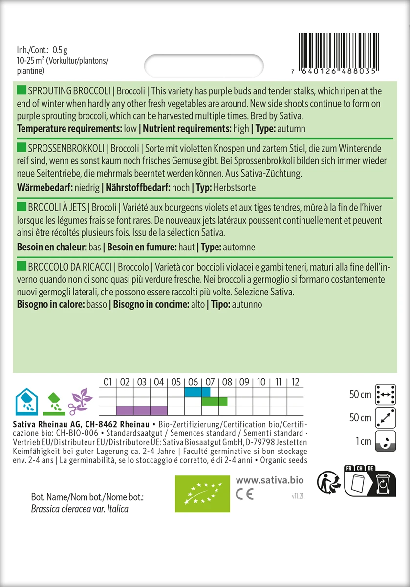 Sprossenbrokkoli | BIO Brokkolisamen Von Sativa Rheinau 1 Sprossenbrokkoli | BIO Brokkolisamen Von Sativa Rheinau