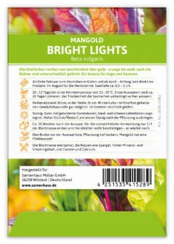 Mangold Bright Lights (100 Stück) | Mangoldsamen Von FLORTUS -Angebote Pegasus Store 549865 Mangold Bright Lights 100 Stueck 2000 0482 100x 2