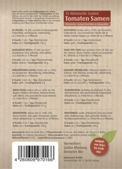 Tomatensamen 10 Alte Sorten Set | BIO Gemüsesamen-Sets Von Biobalu 7 Tomatensamen 10 Alte Sorten Set | BIO Gemüsesamen-Sets Von Biobalu -Angebote Pegasus Store 550612 BIO Tomatensamen 10 Alte Sorten Set BB1006 1