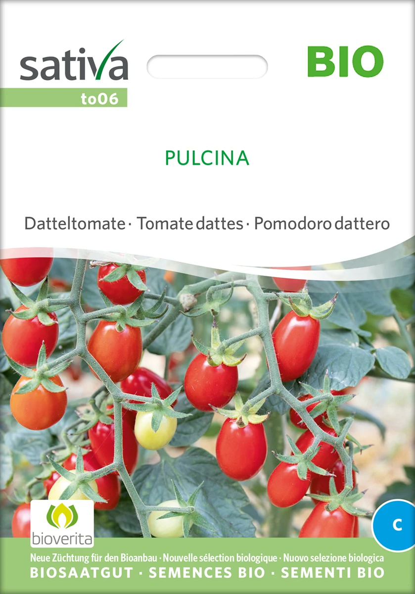 Datteltomate Pulcina | BIO Stabtomatensamen Von Sativa Rheinau 1 Datteltomate Pulcina | BIO Stabtomatensamen Von Sativa Rheinau