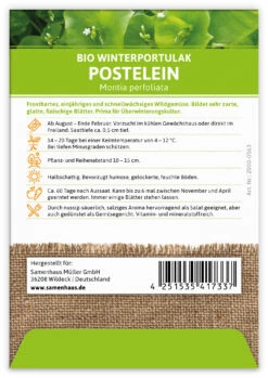 Winterportulak Postelein (100 Tütchen) | BIO Portulaksamen Von FLORTUS 8 Winterportulak Postelein (100 Tütchen) | BIO Portulaksamen Von FLORTUS -Angebote Pegasus Store 551882 BIO Winterportulak Postelein 100 Tuetchen 2000 0563 1