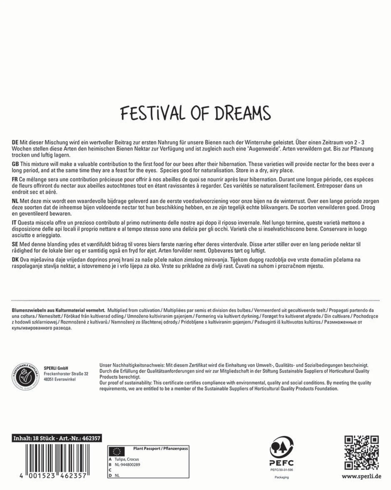 Festival Of Dreams (18 Stück) | Blumenzwiebelmischungen Von Sperli 2 Festival Of Dreams (18 Stück) | Blumenzwiebelmischungen Von Sperli – Bild 2