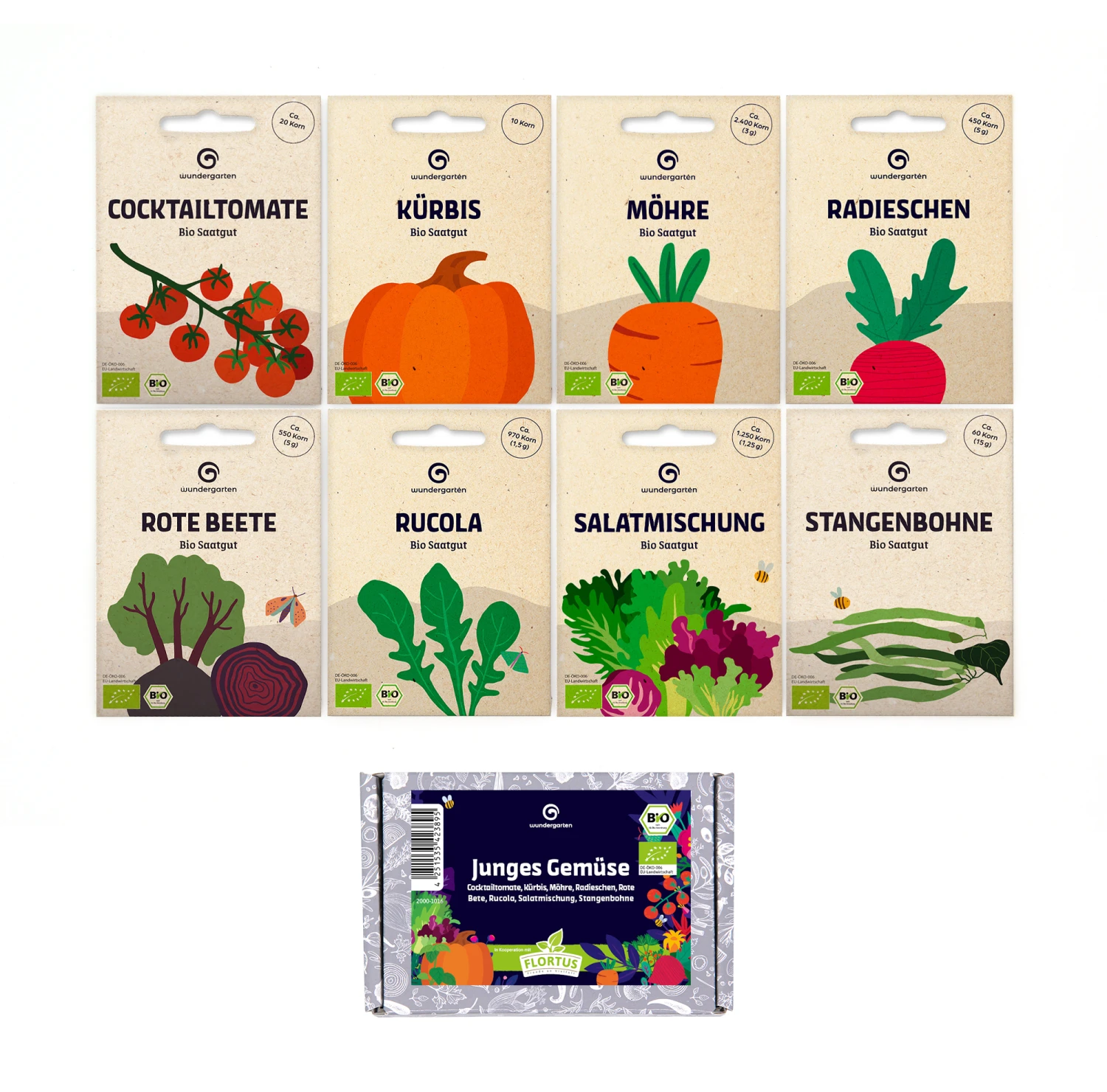Junges Gemüse Set | BIO Gemüsesamen-Sets Von Wundergarten 2 Junges Gemüse Set | BIO Gemüsesamen-Sets Von Wundergarten – Bild 2