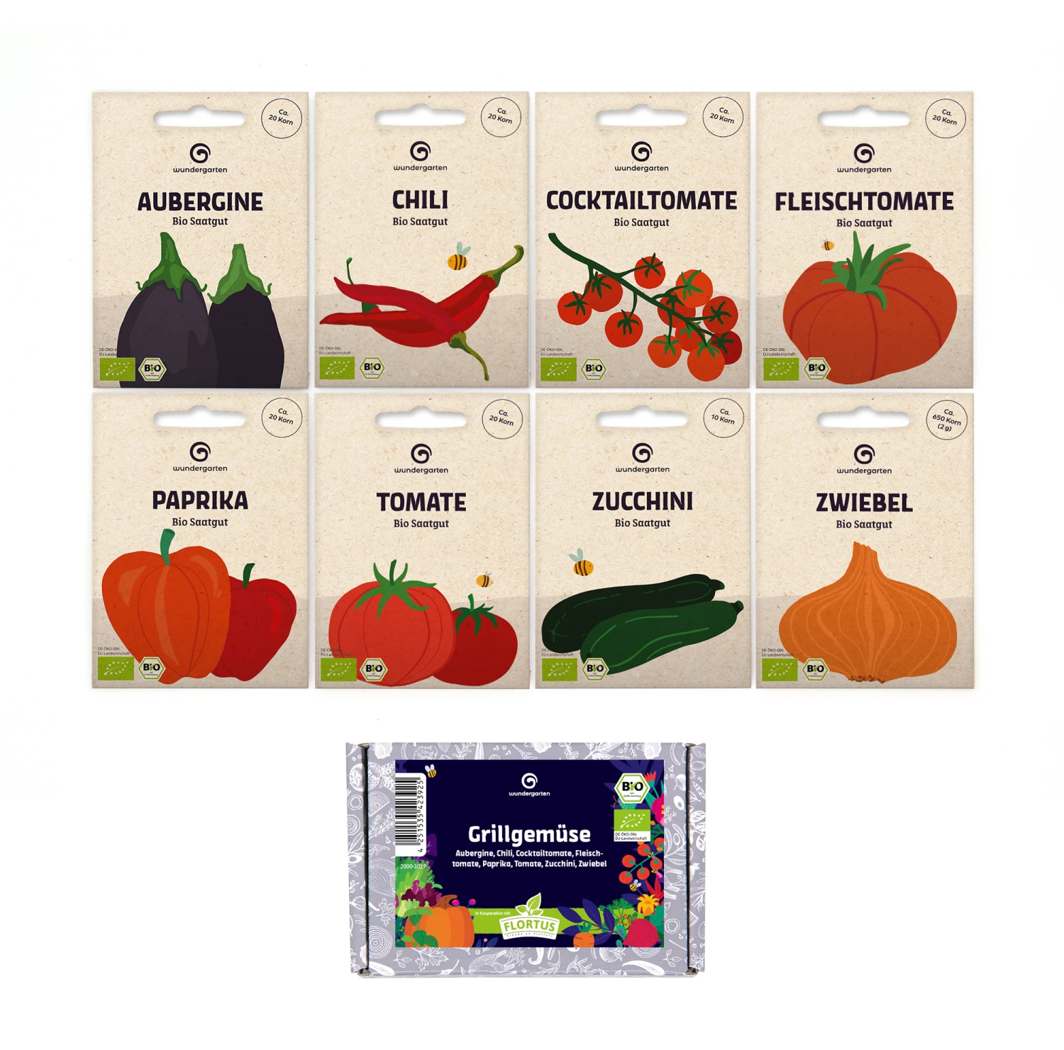 Grillgemüse Set | BIO Gemüsesamen-Sets Von Wundergarten 2 Grillgemüse Set | BIO Gemüsesamen-Sets Von Wundergarten – Bild 2