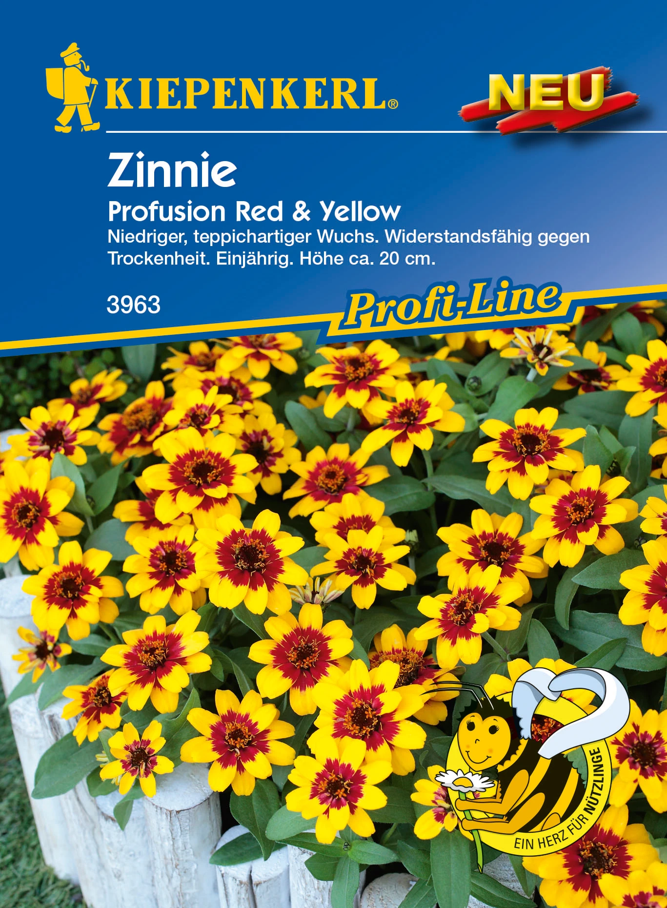Zinnie Profusion Red & Yellow | Zinniensamen Von Kiepenkerl 2 Zinnie Profusion Red & Yellow | Zinniensamen Von Kiepenkerl – Bild 2