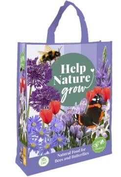 Shopping Bag 'Help Nature Grow' (50 Stück) | Blumenzwiebelmischungen Von Jub Holland